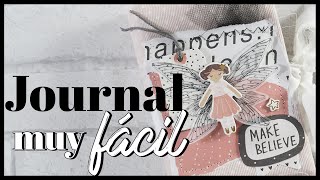 ✨ TUTORIAL Crea un ART JOURNAL desde CERO acolchado y cosido ✨ Laura Inguz [upl. by Dianemarie]