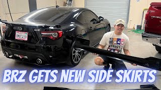 TRD STYLE SIDE SKIRTS FOR THE BRZ [upl. by Arriaet819]