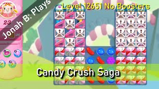 Candy Crush Saga Level 12651 No Boosters [upl. by Aerdnaed673]