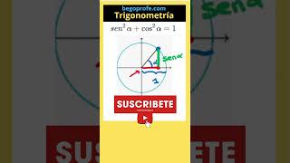 Relación fundamental de la trigonometría maths begoprofe trigonometry [upl. by Vashtee]