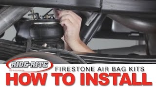 How to Install a Firestone Air Bag Kit [upl. by Evette]