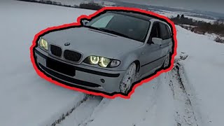 Bmw e46 330xd stucked in snow XDRIVE [upl. by Rep]