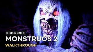 Monstruos 2 The Nightmares of Latin America 4k POV Halloween Horror Nights Hollywood [upl. by Erual]