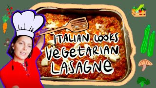 How To Make Italian Vegetarian Lasagna  eggplant parmesan  Adela in Cucina [upl. by Rotman222]