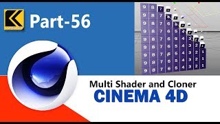 How to use multi shader in cloner object [upl. by Akitan804]