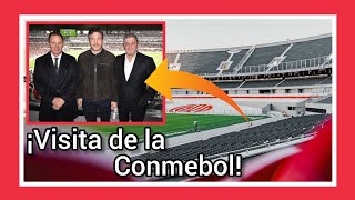 🏗🏟¡El presidente de la Conmebol visitó el Monumental  ¿Será la sede la final de la Libertadores🏆 [upl. by Ainosal]