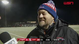 Travis Wilson sideline interview  Level 4 Sun Prairie East vs Badger [upl. by Aieken441]