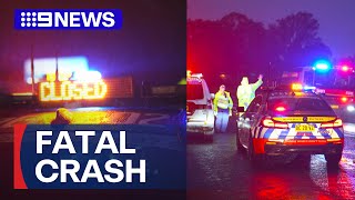 Three dead woman fighting for life after headon crash in NSW  9 News Australia [upl. by Bej496]