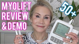 Myolift Mini Microcurrent Full Face and Neck Tutorial  Over 50 [upl. by Baily]