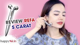 “KINH NGẠC” Lần Đầu Thử Cây Lăn Nâng Cơ Thon Gọn Mặt 😱  ReFa S Carat Review  Happy Skin [upl. by Alleber]