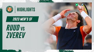 Ruud vs Zverev Semifinal Highlights  RolandGarros 2023 [upl. by Rafiq]