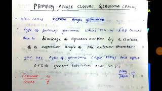 Primary angle closure glaucoma1 [upl. by Nrubliw759]