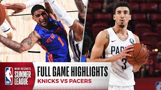 KNICKS at PACERS  NBA SUMMER LEAGUE  FULL GAME HIGHLIGHTS [upl. by Inge]