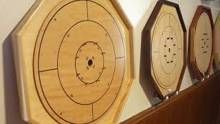 Crokinole Canada Boards  Made in Canada  Ships to USA [upl. by Atilem]