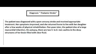 Anatomy 12 Thalamic Stroke [upl. by Khoury]