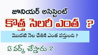 Jr assistant group 4 Hand salary 2022 appsc jrassistant rrbtelugu [upl. by Amimej]