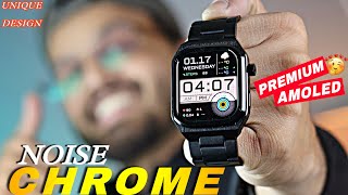 Best BezelLess Amoled Luxury Smartwatch Under 5000  Noise Colorfit Chrome  Unboxing amp Review [upl. by Biagio]