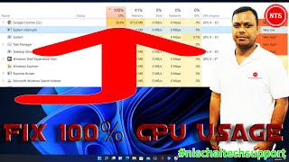 How to Fix 100 CPU Usage in Windows 11 [upl. by Esetal116]