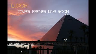 Luxor Las Vegas  2024 Luxor Tower Premier King Room Tour  Luxor Las Vegas Room Tour [upl. by Filia89]