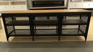 IKEA FJALLBO TV UNIT BLACK CLOSER LOOK IKEA FURNITURE SHOP SHOPPING REVIEW REVIEWS CONSOLES TABLES [upl. by Etnaihc]