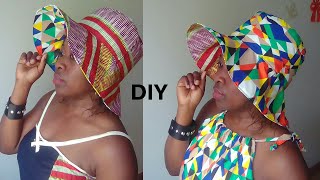 DIY COMMENT COUDRE  CAPELINE CHAPEAU ÉTÉ EN WAX Facile [upl. by Memberg]