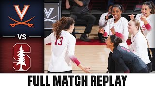 Virginia vs Stanford Full Match Replay  2024 ACC Volleyball [upl. by Lyrak658]