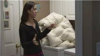 Housekeeping Instructions  How to Wash a Down Comforter [upl. by Ahsot863]