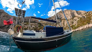 Sailing to Rolly Anchorages and Swimming in the Bluest Water  SAILING WAYZGOOSE WARRIOR Ep 39 [upl. by Ilrebmyk753]