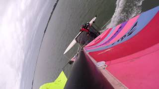 Hobie 16  High Winds and Spinnaker [upl. by Rockey]