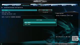 ASRock A320MHDV R40 UEFI BIOS Setup amp Settings [upl. by Weiman12]