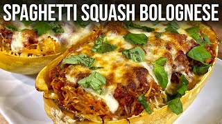 The Best Spaghetti Squash Bolognese Recipe  Spaghetti Squash Gluten Free [upl. by Aronael]