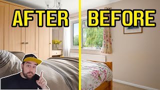 Virtual Home Staging  Bedroom Redecoration Timelapse [upl. by Nared801]