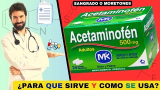 ACETAMINOFÉN 💊¿Qué es y como se usa ¿REDUCE EL DOLOR  ¡Descubre todos los detalles [upl. by Oler]