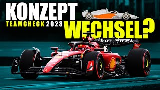 Muss auch Ferrari das Konzept wechseln  Formel 1 TeamCheck 2023  Teil II [upl. by Airbmak]