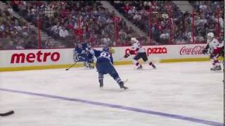 Luke Schenn Goal  Leafs 4 vs Sens 0  Feb 4th 2012 HD [upl. by Kahlil]