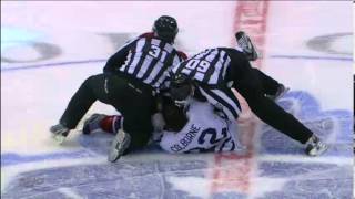 Joe Colborne Fight  111712 [upl. by Asilef]