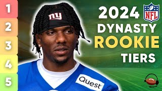 Top 40 Dynasty Rookie Rankings with Tiers including IDP  Dynasty Fantasy Football [upl. by Anas182]