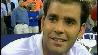 Pete Sampras Andy Roddick 2002 US Open Qtrs [upl. by Bathulda]