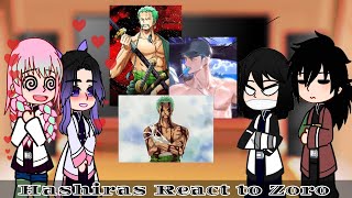 Hashiras React to Roronoa Zoro as new the Hashira  Demon SlayerOne Piece [upl. by Namielus]