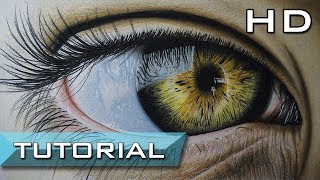 How to Draw a Realistic Eye with Colored Pencils Step by Step Easy  Learn To Draw a Realistic Eye [upl. by Fiedler]