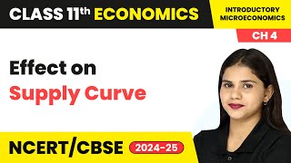 Effect on Supply Curve Due to Changes in Other Factors  Class 11 Economics Ch 4  CBSE 202425 [upl. by Elleined]