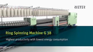 Rieter Ring Spinning Machine G 38 [upl. by Sukul]