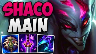 SHACO MAIN CARRIES IN CHALLENGER  CHALLENGER SHACO JUNGLE GAMEPLAY  Patch 1411 S14 [upl. by Jorgensen118]