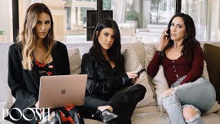 Kourtney Kardashian Shares What It’s Like Working with Friends  POOSH [upl. by Ecyle]