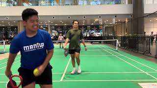 One Ayala Pickleball  Ericah amp Angelo vs Pangkoy amp Austin [upl. by Bekki]