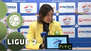 Conférence de presse Clermont Foot  Evian TG FC 41  20152016 [upl. by Spense]