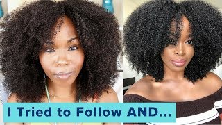 I Tried to Follow a Msnaturally Mary Natural Hair and Wig Tutorial and THIS Happened [upl. by Narot]