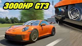 INSANE Porsche 911 GT3 BIG Turbo Build 3000HP  Assetto Corsa Driving Mod [upl. by Wojcik]