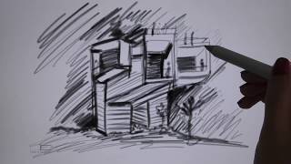 Drawing With Surface Book 2 2 Draw Cubic House With H Pen Tip [upl. by Ellevart]