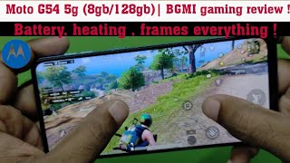 Moto g54 5g 8gb128gb bgmi pubg gaming test  battery Heating performance everything [upl. by Brady]